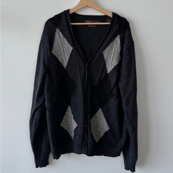 Vintage Perry Ellis Men’s 100% Wool Cardigan -‎ Large - Picture 1 of 5